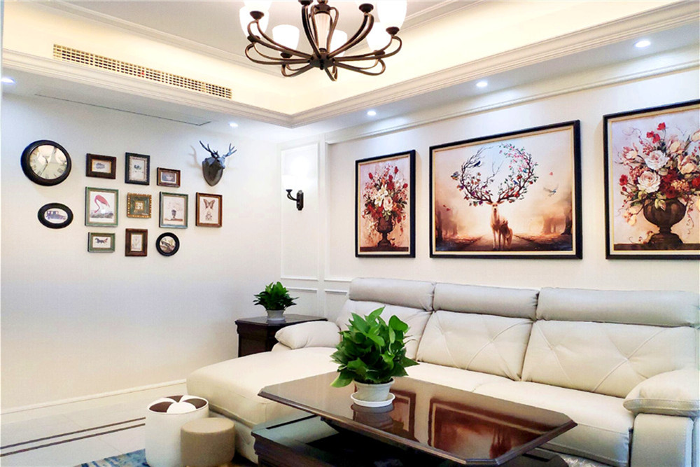 嘉興101-200平米美式風格東林苑家裝設(shè)計效果圖