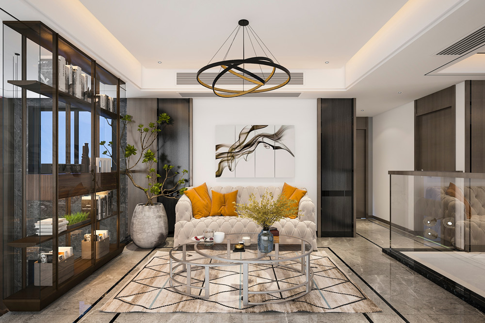 中山101-200平米輕奢風格漢基花園裝修設(shè)計案例