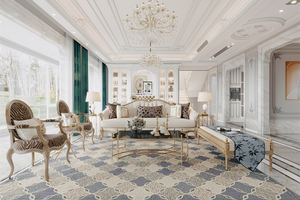 連云港101-200平米美式風格觀山源著裝修設(shè)計案例