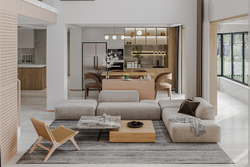 淮安201-300平米現(xiàn)代簡約風格中南璽園裝修設計效果圖