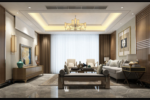 陽(yáng)江201-300平米新中式風(fēng)格龍熙山E區(qū)家裝設(shè)計(jì)效果圖