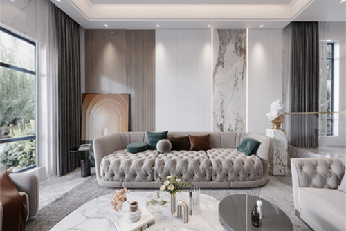 陽江201-300平米美式風(fēng)格香江半島室內(nèi)裝修設(shè)計案例